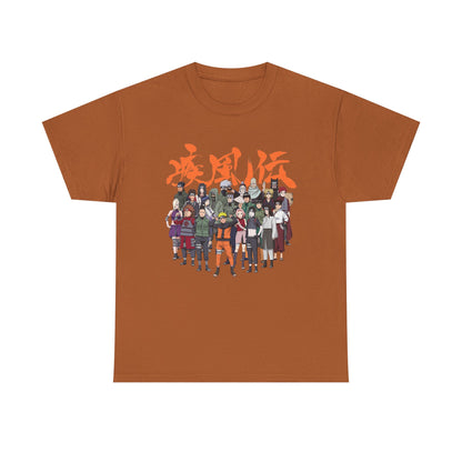 Anime Heroes Unisex Heavy Cotton Tee - Perfect for Fans and Casual Wear