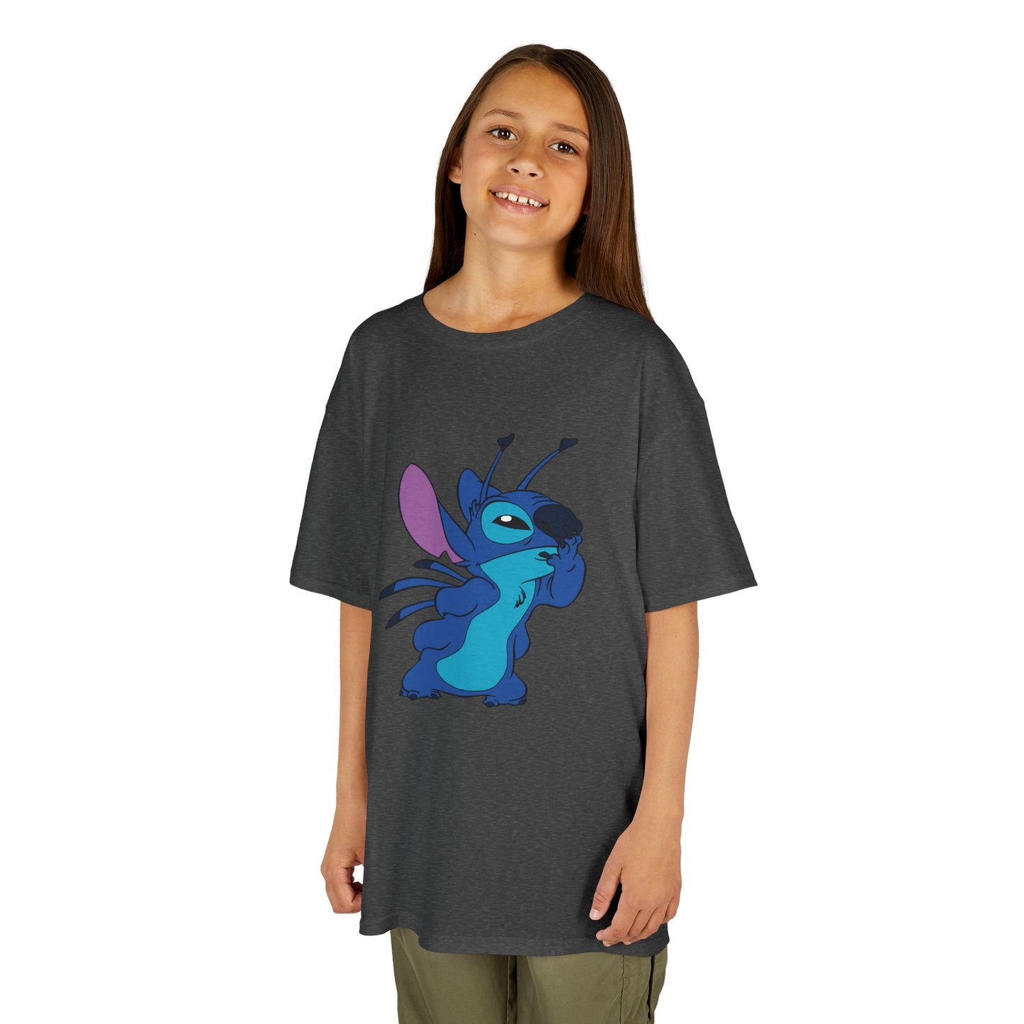 Kids Cotton Tee - Cute Stitch Design for Fun Adventures