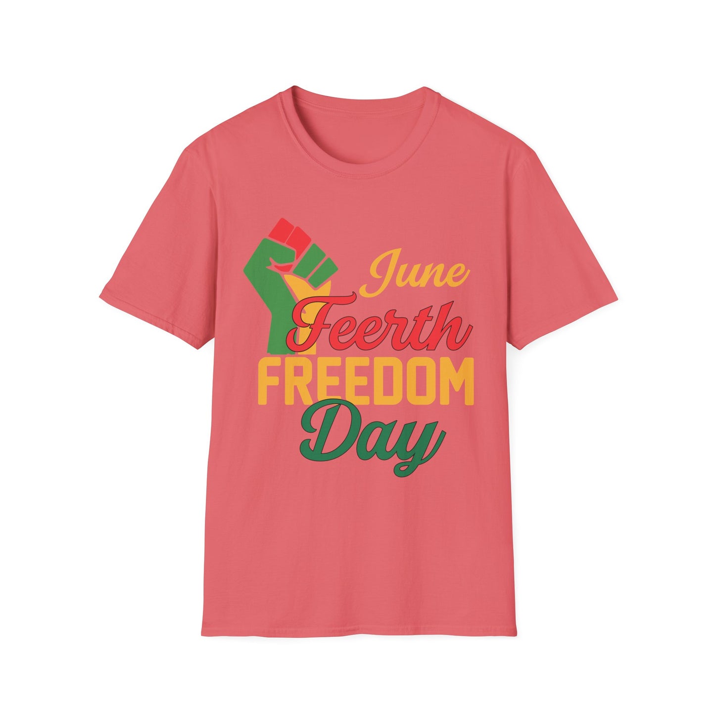 Juneteenth Freedom Day Unisex Softstyle T-Shirt, Celebration Tee, Black History Month Shirt, Equality Apparel, Gift for Activists