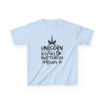 Unicorn Wishes Kids Tee - Adorable Heavy Cotton T-Shirt for Magical Moments