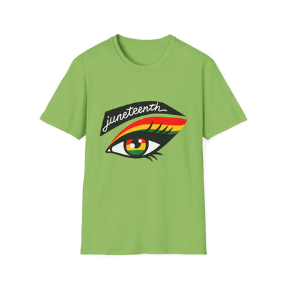 Juneteenth Eye Graphic T-Shirt, Unisex Tee, Afrocentric Apparel, Celebratory Wear, Black History Month Gift, Inclusive Fashion