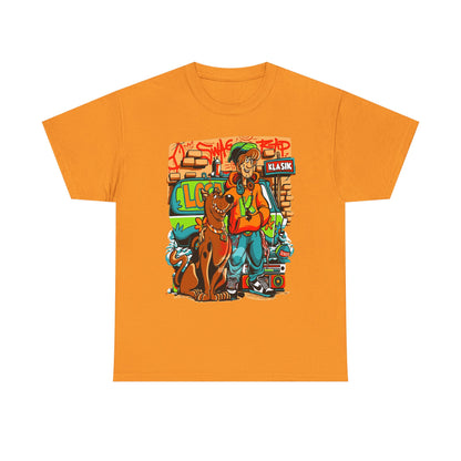 Retro Scooby-Doo Unisex Heavy Cotton Tee - Vintage Cartoon Print