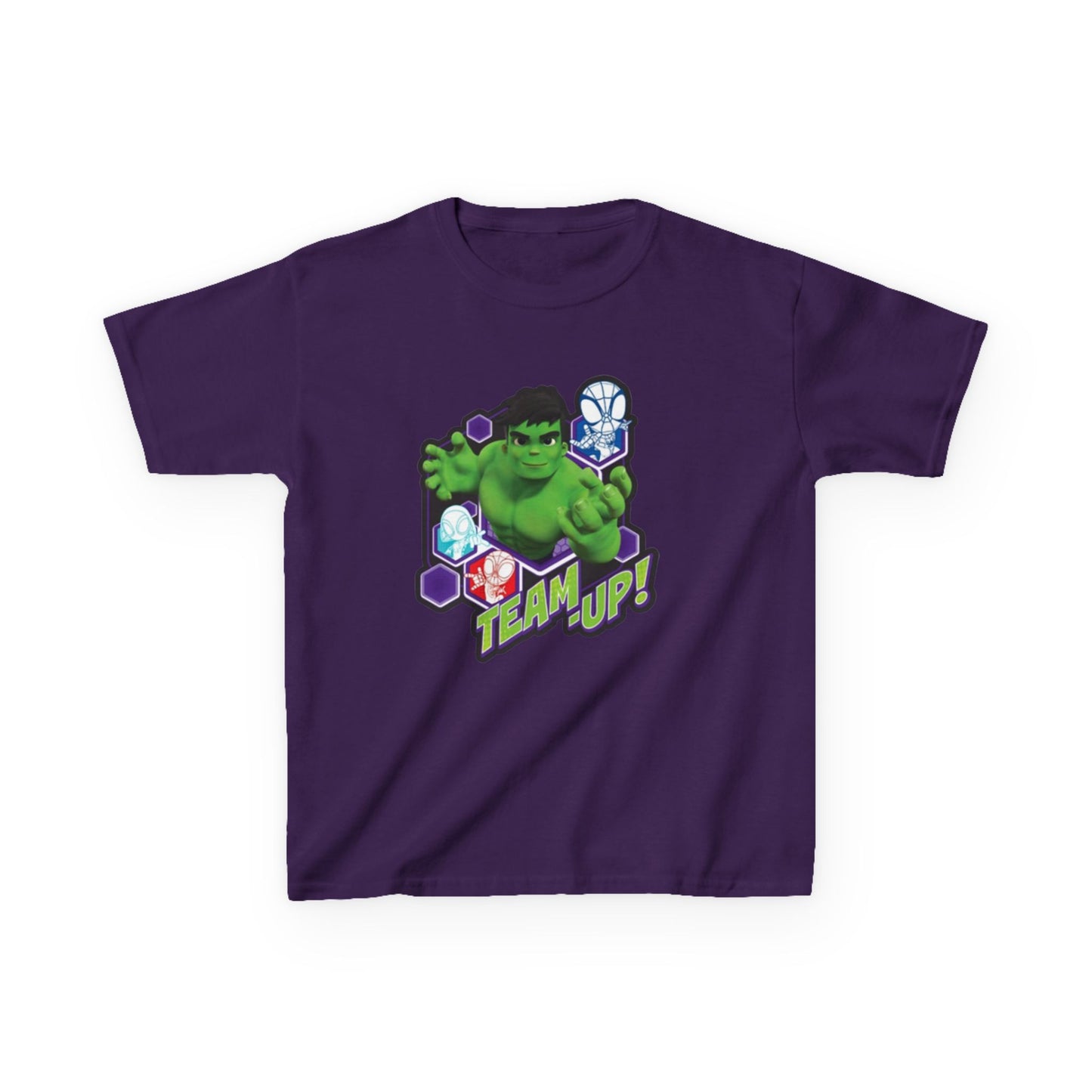 Hulk Team Up Kids Tee, Superhero Shirt, Fun Cotton Tee, Birthday Gift, Team Up T-Shirt, Kids Party Apparel