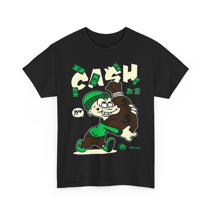 Cash Cartoon Unisex Heavy Cotton Tee - Streetwear Vibe