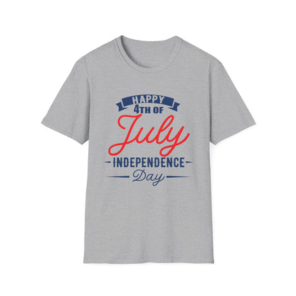 Happy 4th of July Unisex T-Shirt, Independence Day Tee, Summer Celebration Shirt, Patriotic Apparel, Casual Festival Wear