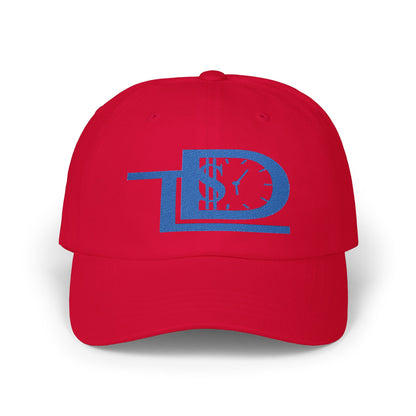 White Classic Dad Cap with Dollar Clock Design - Perfect for Gifting, Casual Outings, and Everyday Wear