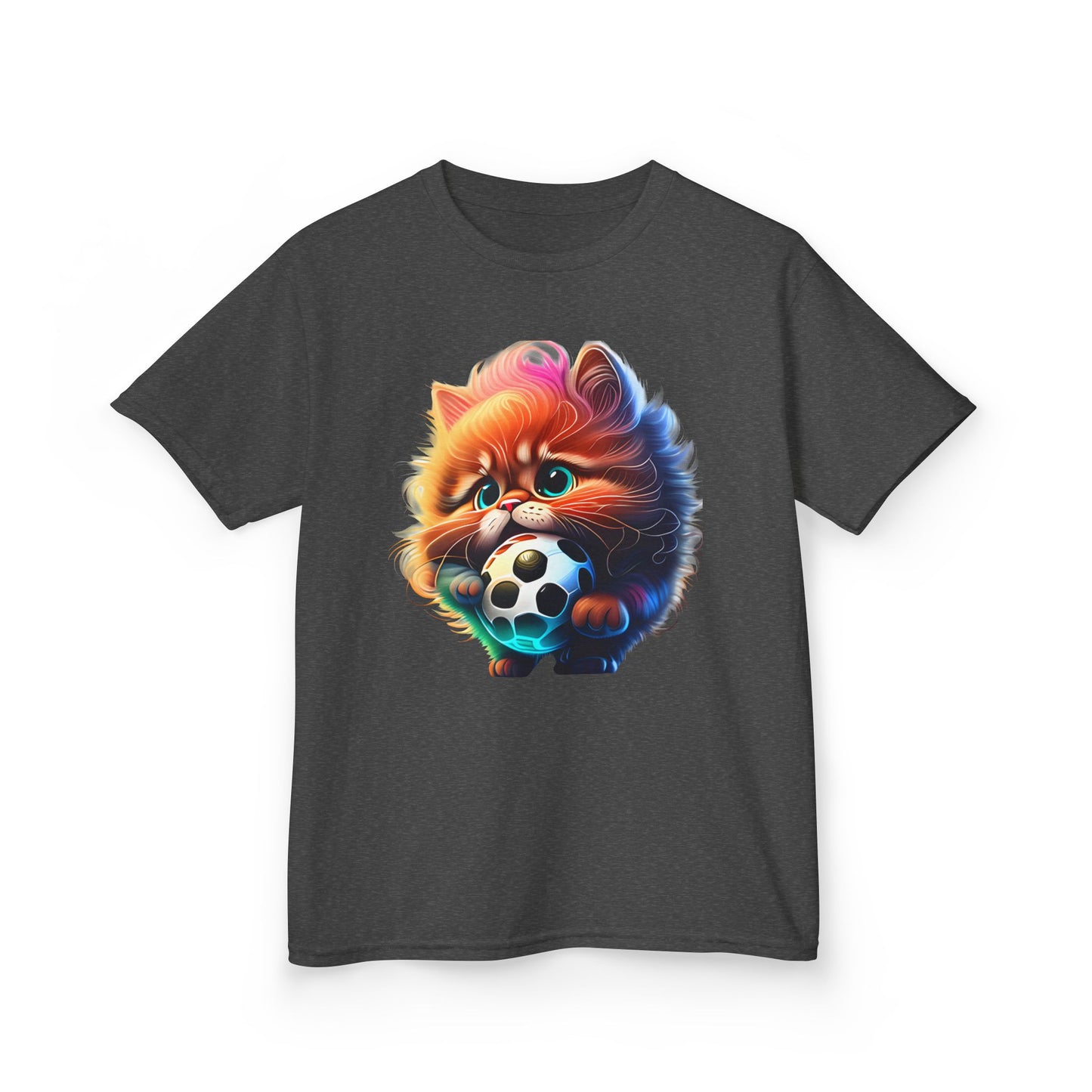 Cute kitty Soccer Kids Tee - Fun & Playful Cotton T-Shirt