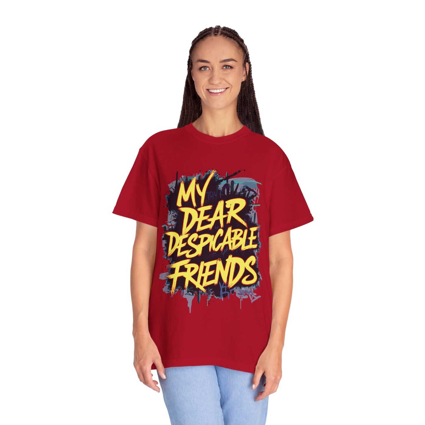 Despicable Friends Graphic Tee, Unisex T-Shirt, Casual Wear, Gift for Friends, Fun Statement Shirt, Graphic Tee for Fans