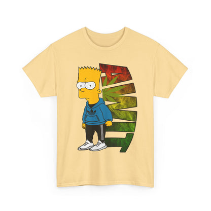 Unisex Heavy Cotton Tee - Bart Simpson Graffiti Style
