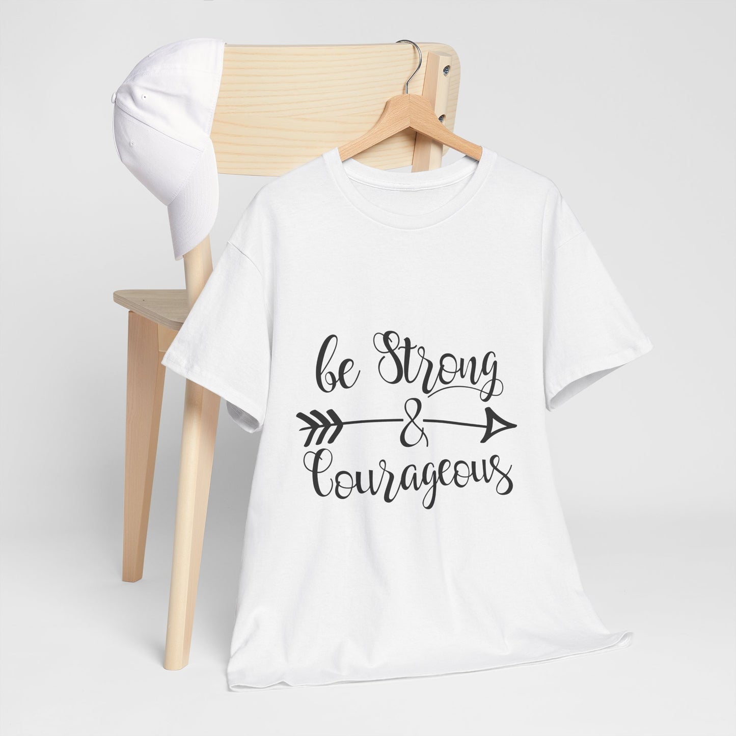 Be Strong & Courageous Unisex Heavy Cotton Tee