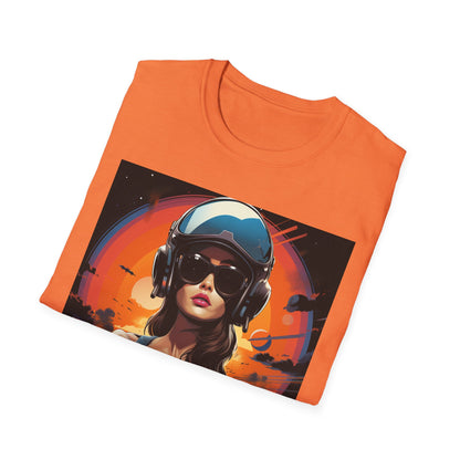 Cosmic Adventure Unisex Softstyle T-Shirt - Retro Space Graphic Tee