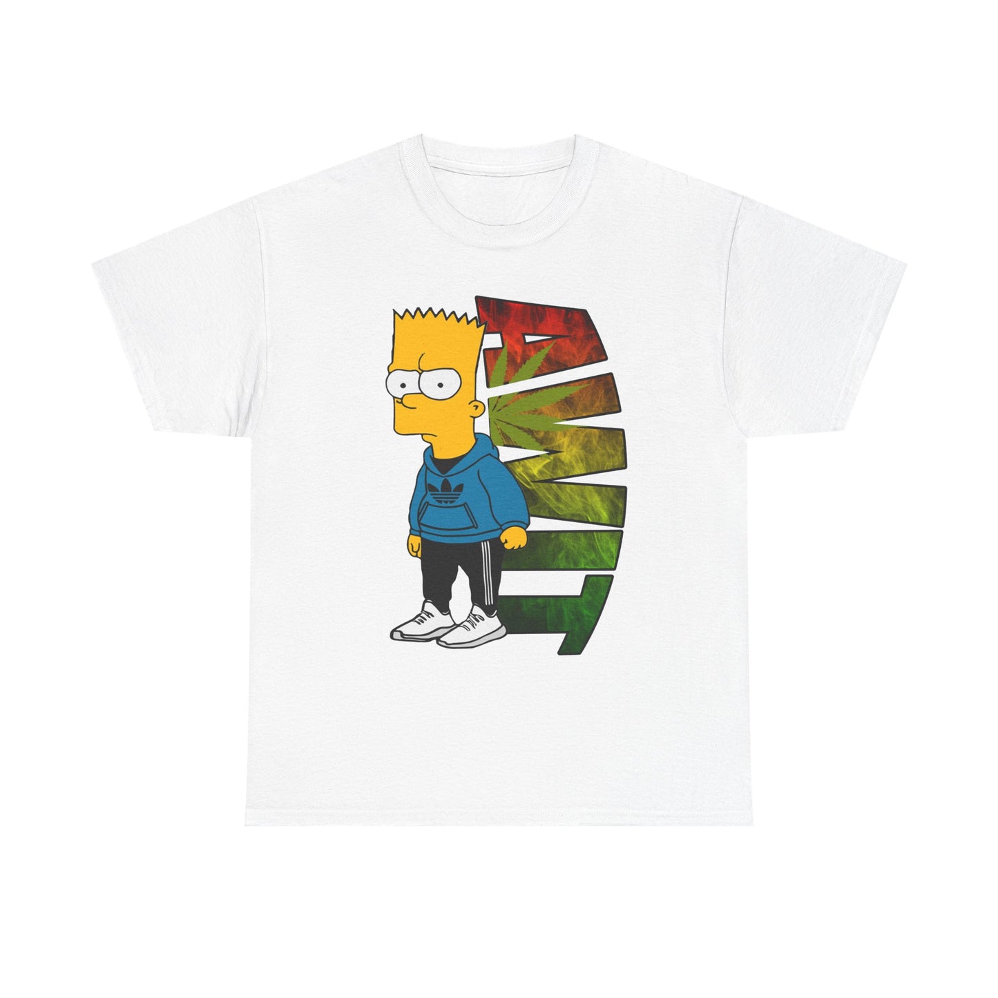Unisex Heavy Cotton Tee - Bart Simpson Graffiti Style