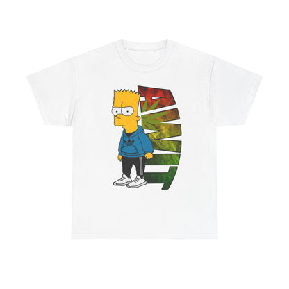 Unisex Heavy Cotton Tee - Bart Simpson Graffiti Style
