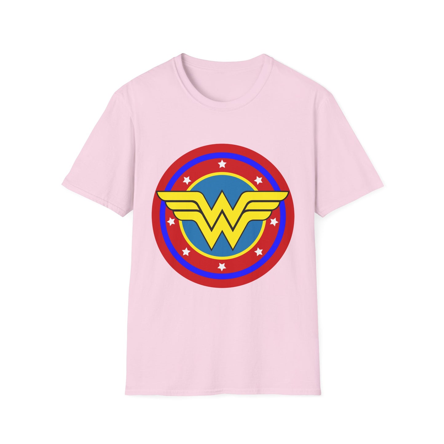 Wonder Woman Inspired Unisex Softstyle T-Shirt, Superhero Tee, Gift for Amazon Fans, Comic Con Outfit, Everyday Wear, Birthday Present