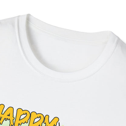 Happy Halloween Unisex Softstyle T-Shirt, Spooky Shirt, Halloween Tee, Fall Fashion, Trick or Treat Apparel
