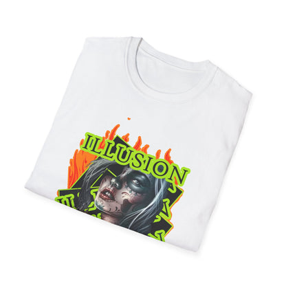 Illusion Tattoo Art Unisex Softstyle T-Shirt - Trendy Streetwear