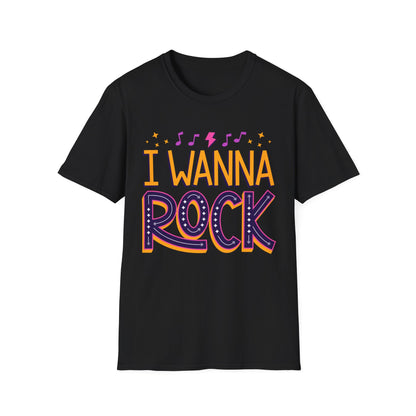 Rock the Day Unisex Softstyle T-Shirt - Music Lover Gift, Concert T-Shirt, Statement Tee, Fun Casual Wear, Rock Music Apparel