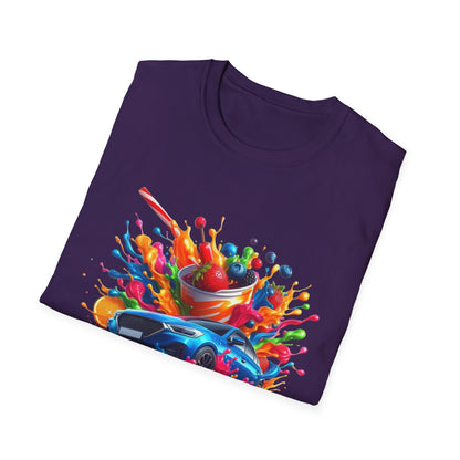Colorful Drip Art Unisex Softstyle T-Shirt