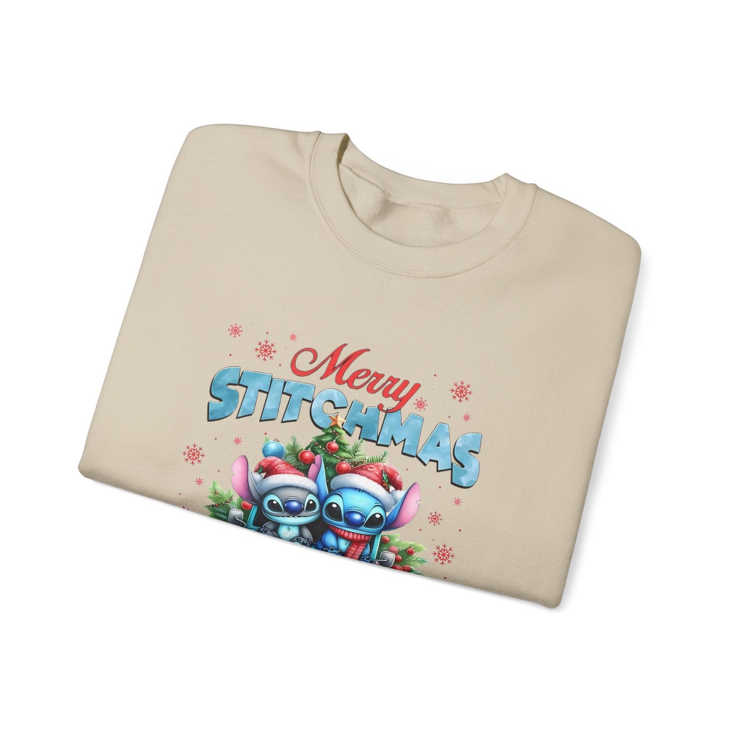 Merry Stitchmas Sweatshirt – Cute Stitch Holiday Crewneck