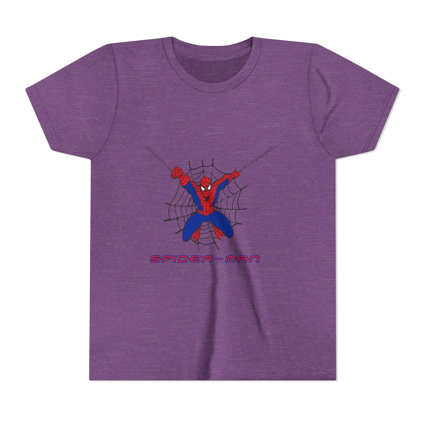Spider-Man Youth Short Sleeve Tee - Fun Graphic Tee for Kids, Superhero Shirt, Birthday Gift, Comic Theme Apparel, Playtime Wear