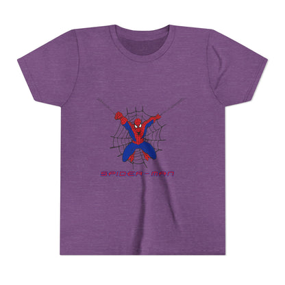 Spider-Man Youth Short Sleeve Tee - Fun Graphic Tee for Kids, Superhero Shirt, Birthday Gift, Comic Theme Apparel, Playtime Wear