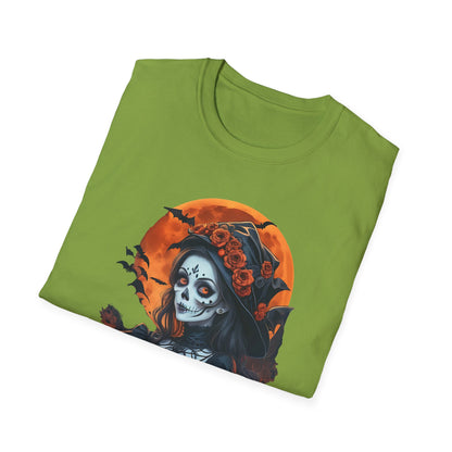 Spooky Halloween Graphic Tee, Unisex Softstyle T-Shirt, Fall Fashion, Halloween Costume, Pumpkin Decor, October Celebration
