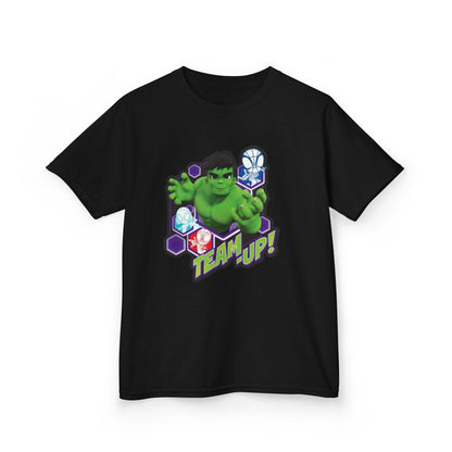 Hulk Team Up Kids Tee, Superhero Shirt, Fun Cotton Tee, Birthday Gift, Team Up T-Shirt, Kids Party Apparel