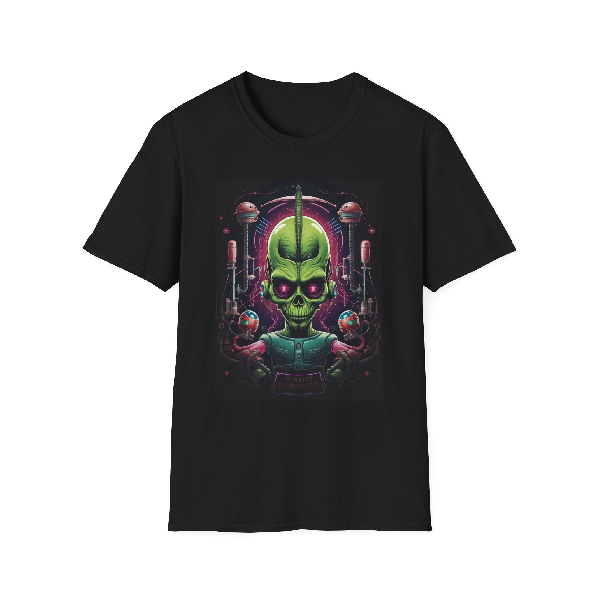 Alien Invader Graphic Unisex Softstyle T-Shirt