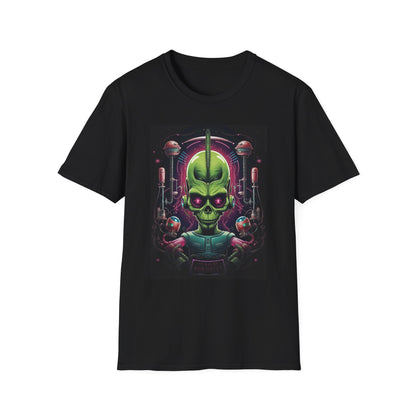 Alien Invader Graphic Unisex Softstyle T-Shirt
