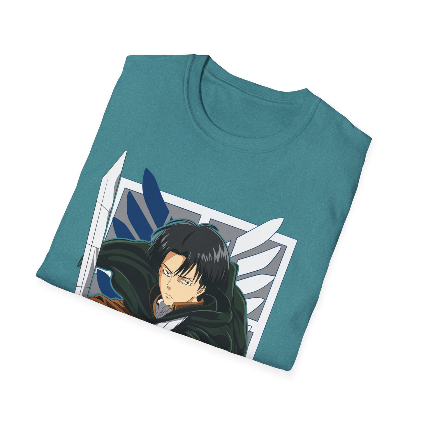 Anime-Inspired Unisex Softstyle T-Shirt, Casual Tee, Gift for Otaku, Geek Apparel, Perfect for Conventions, Everyday Wear, Birthday Gift