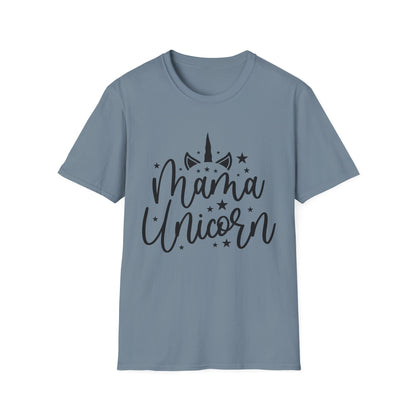 Mama Unicorn Unisex Softstyle T-Shirt – Perfect Gift for Moms, Magical Occasions & Everyday Wear
