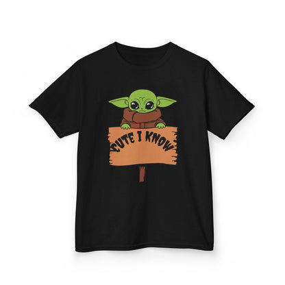 Cute Baby Alien Kids Tee - "Cute I Know" Design for Trendy Kids