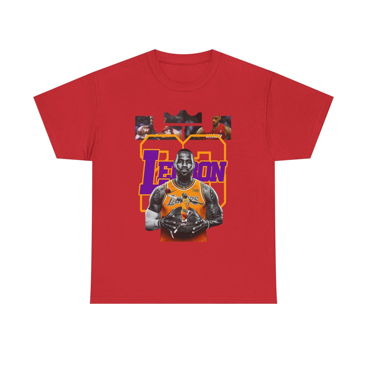 LeBron James Unisex Heavy Cotton Tee - Basketball Fan Apparel