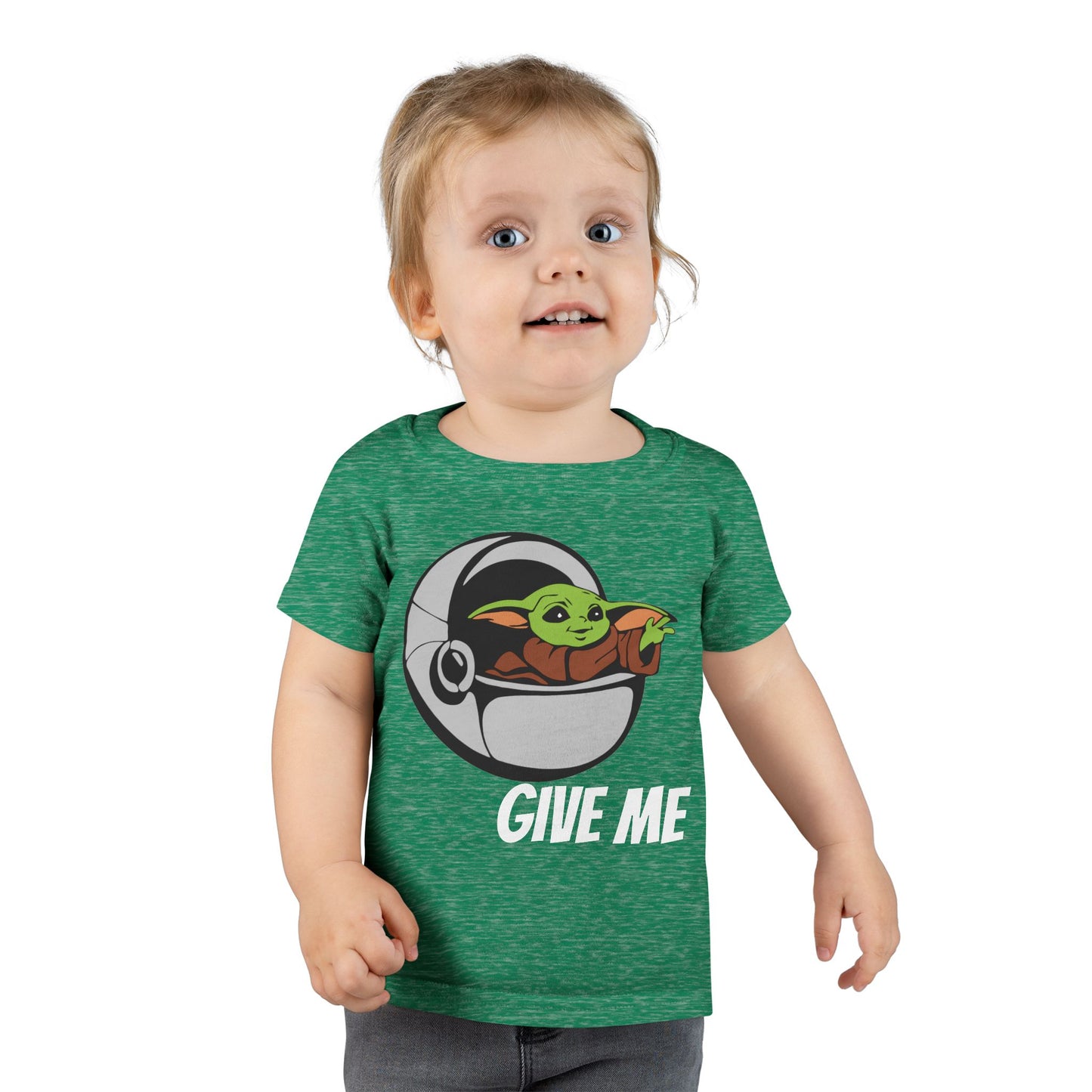 Cute Baby Yoda Toddler T-Shirt - 'Give Me' Design