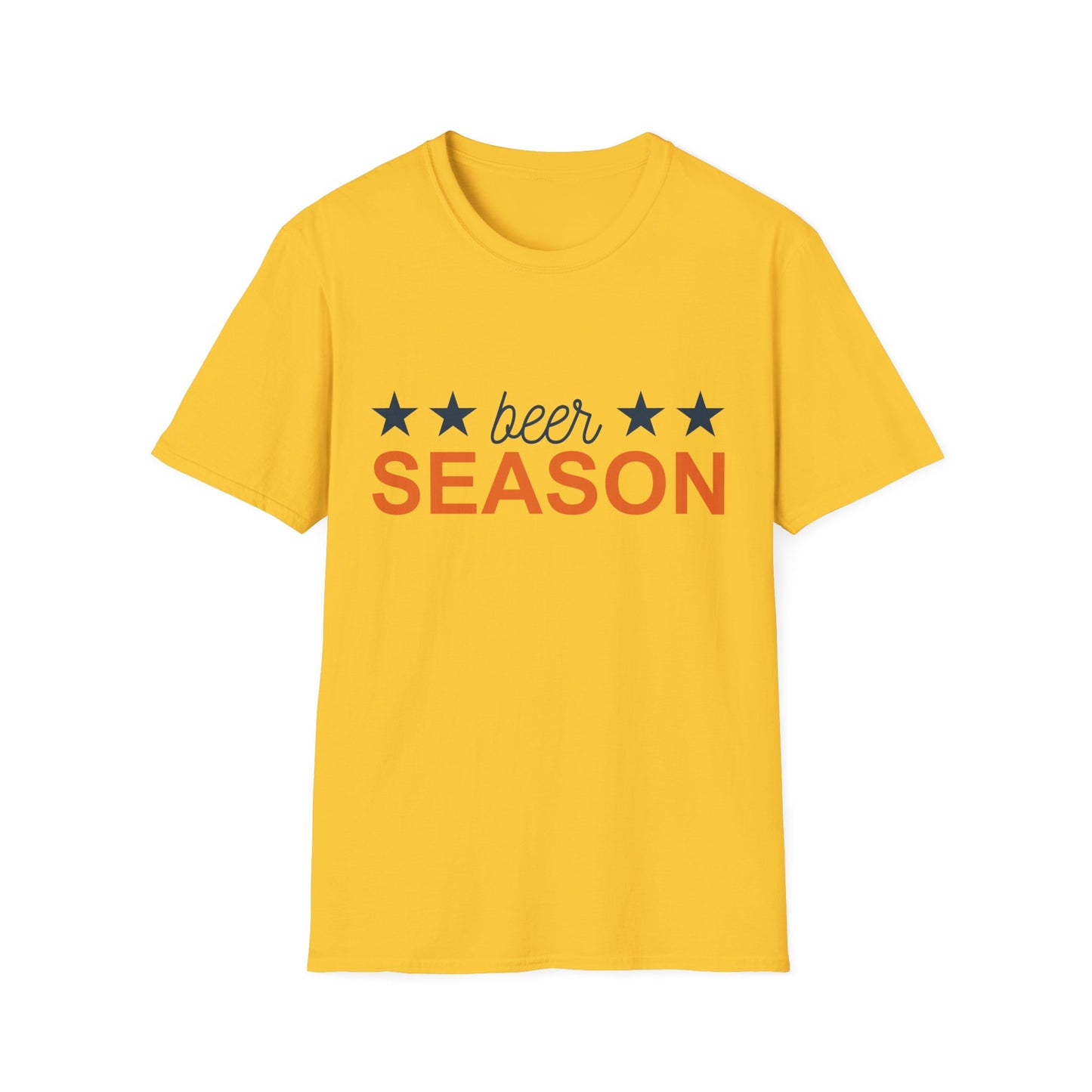 Beer Season Unisex Softstyle T-Shirt, Funny T-Shirt for Beer Lovers, Gift for Friends, Custom Apparel, Summer BBQ Outfit, Casual Wear