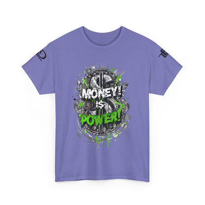 Money Power Unisex Heavy Cotton Tee | Statement Shirt, Motivational Apparel, Gift for Him, Streetwear, Casual T-Shirt