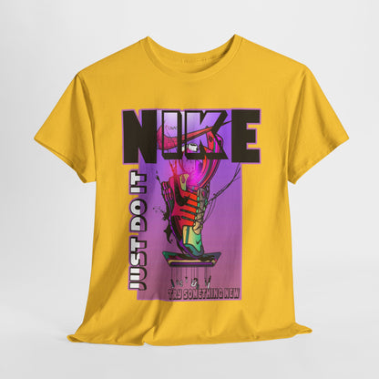 Vintage-Style Nike Unisex Heavy Cotton Tee - Just Do It Graphic Shirt