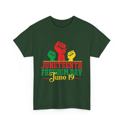 Juneteenth Freedom Day Tee | Unisex Cotton T-Shirt for Celebrating Emancipation, Black History Month, Racial Justice, Equality