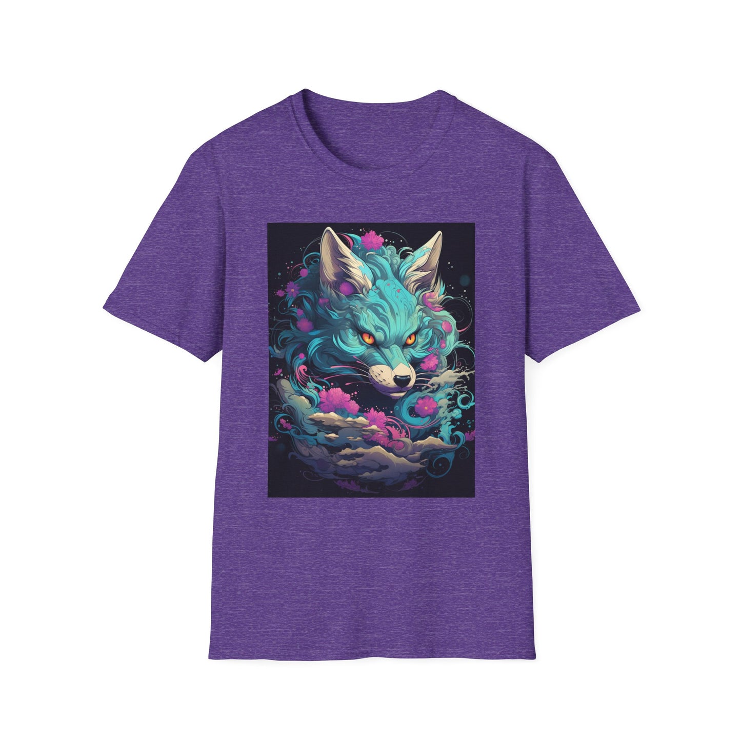 Mystical Wolf T-Shirt | Unisex Softstyle Tee, Fantasy Apparel, Gift for Nature Lovers, Unique Statement Shirt, Casual Fashion