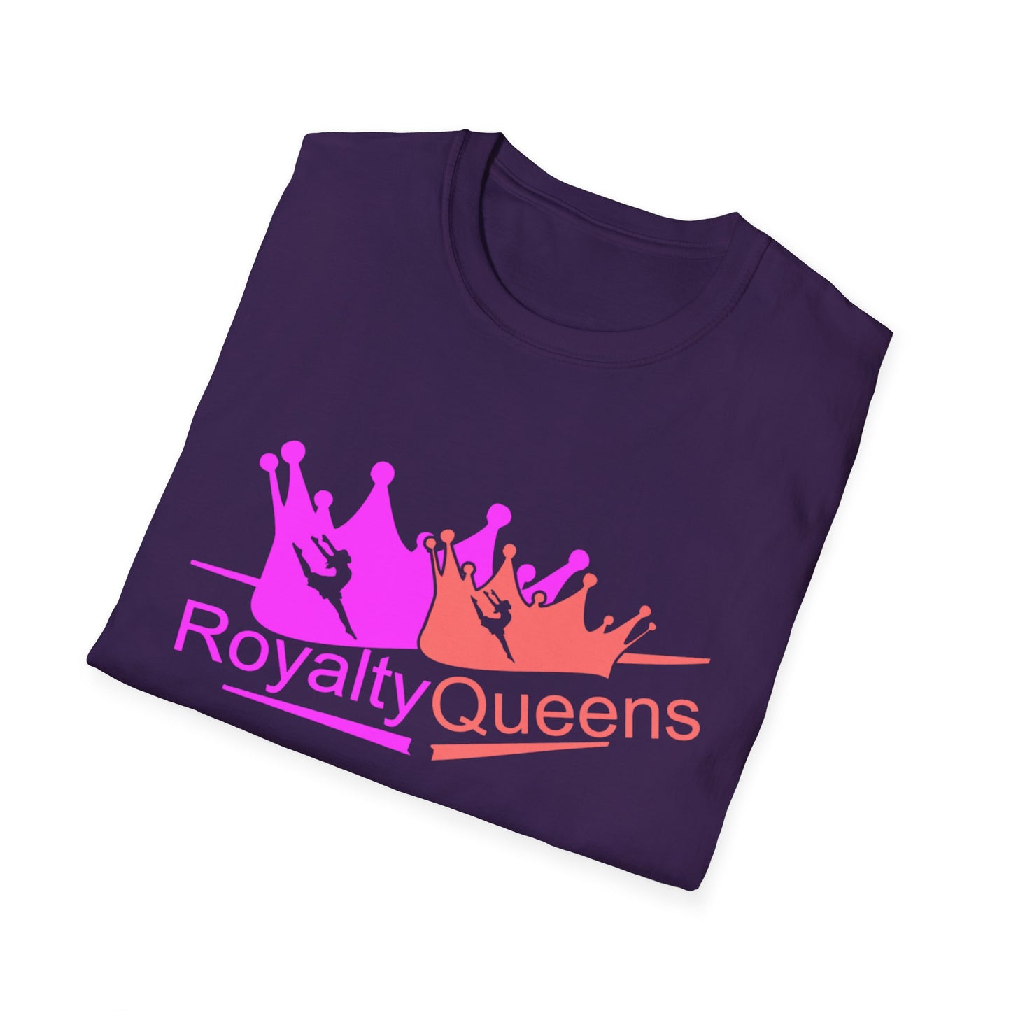 Royalty Queens Unisex Softstyle T-Shirt - Comfortable Casual Tee for Women, Birthday Gift, Queen Vibes, Party Wear, Empowerment Shirt