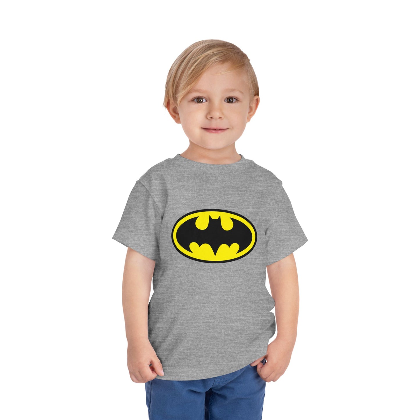 Batman Toddler Short Sleeve Tee - Superhero Shirt for Kids, Birthday Gift, Adventure Wear, Playtime Apparel, Comic Fan Clothing
