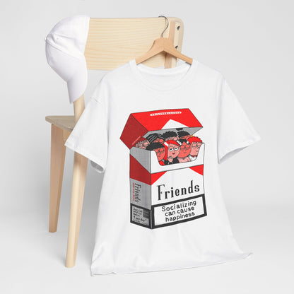 Friends Socializing Unisex Heavy Cotton Tee - Fun Graphic T-Shirt