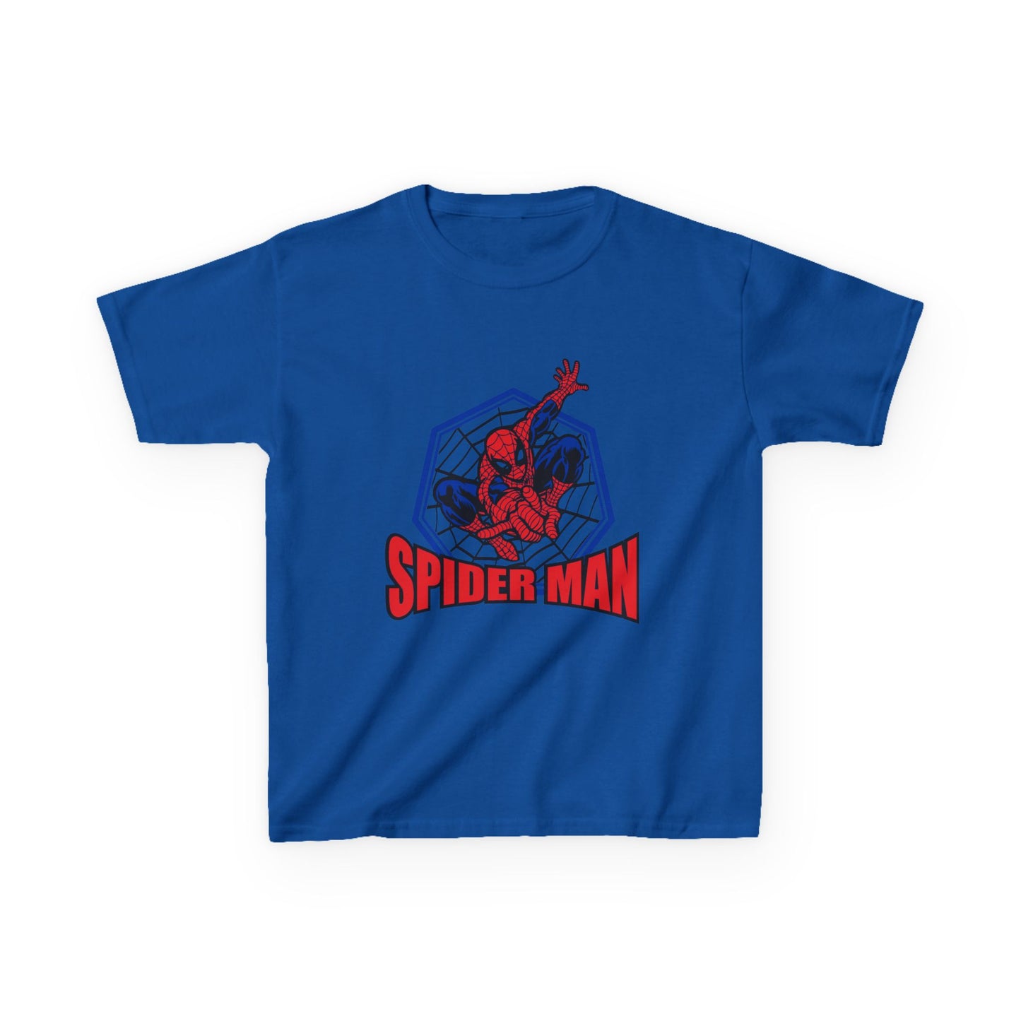 Kids Spider-Man Heavy Cotton Tee, Superhero Shirt, Marvel Tee for Boys, Birthday Gift, Comic-themed Apparel, Playwear