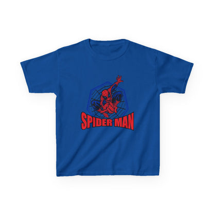 Kids Spider-Man Heavy Cotton Tee, Superhero Shirt, Marvel Tee for Boys, Birthday Gift, Comic-themed Apparel, Playwear