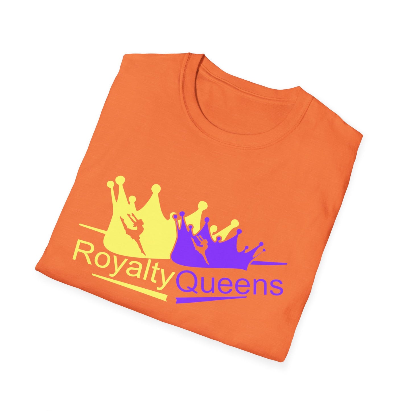 Royalty Queens Unisex Softstyle T-Shirt | Vibrant Crown Print | Perfect for Birthdays, Celebrations, and Everyday Wear