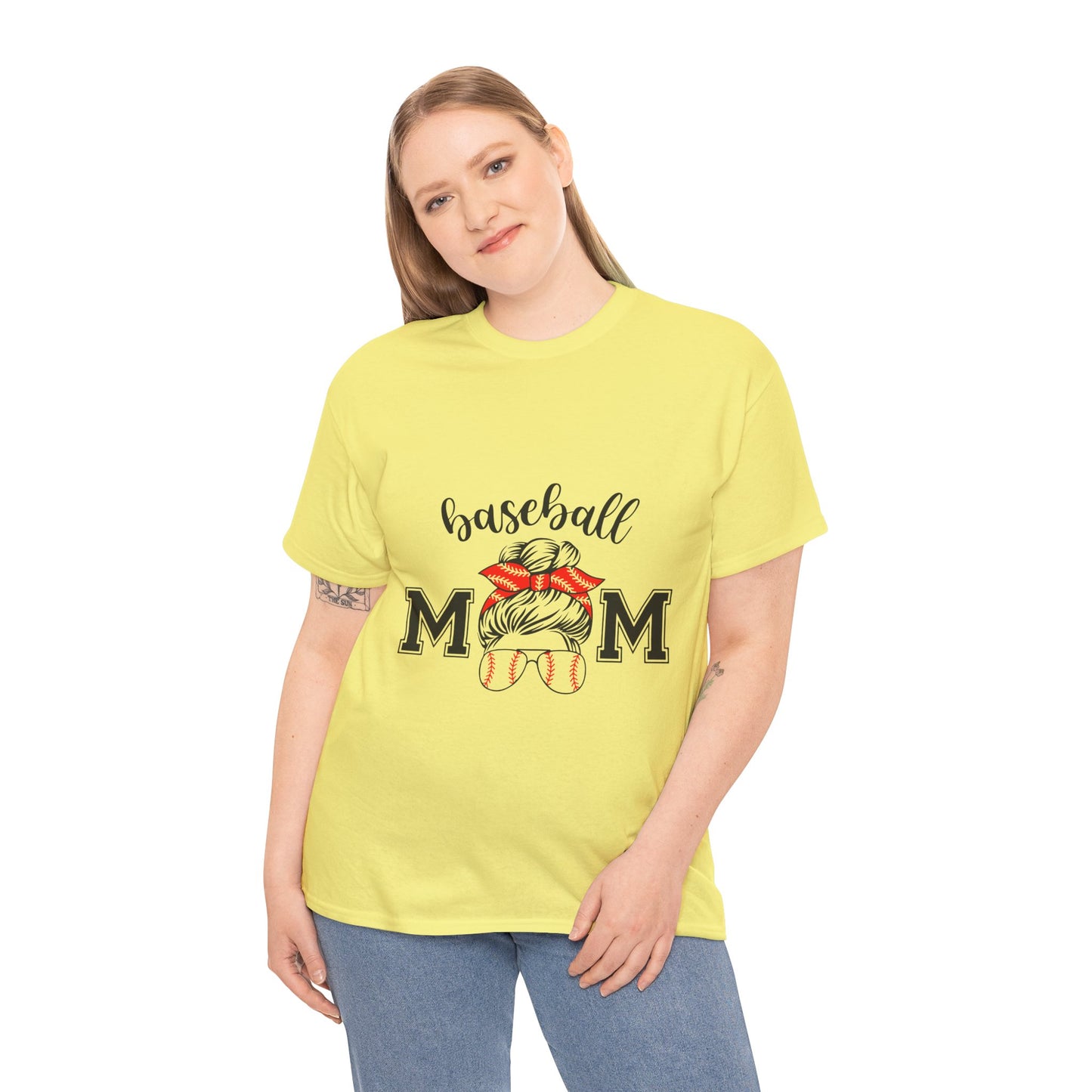 Baseball Mom Unisex Heavy Cotton Tee - Perfect for Game Day