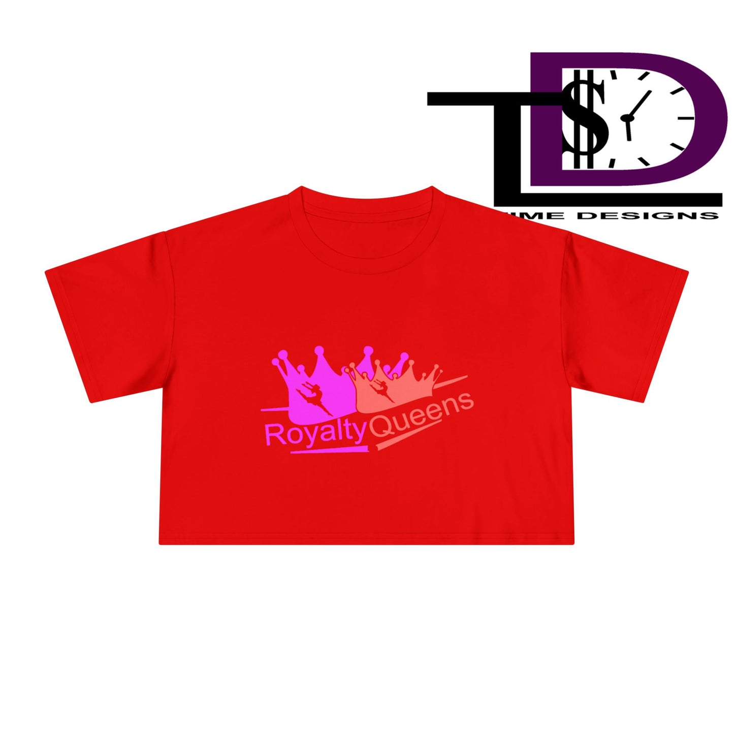 Royalty Queens Crop Tee - Stylish Women's Fashion for Birthdays, Festivals, Casual Wear, Gifts for Her, Trendy Outfit