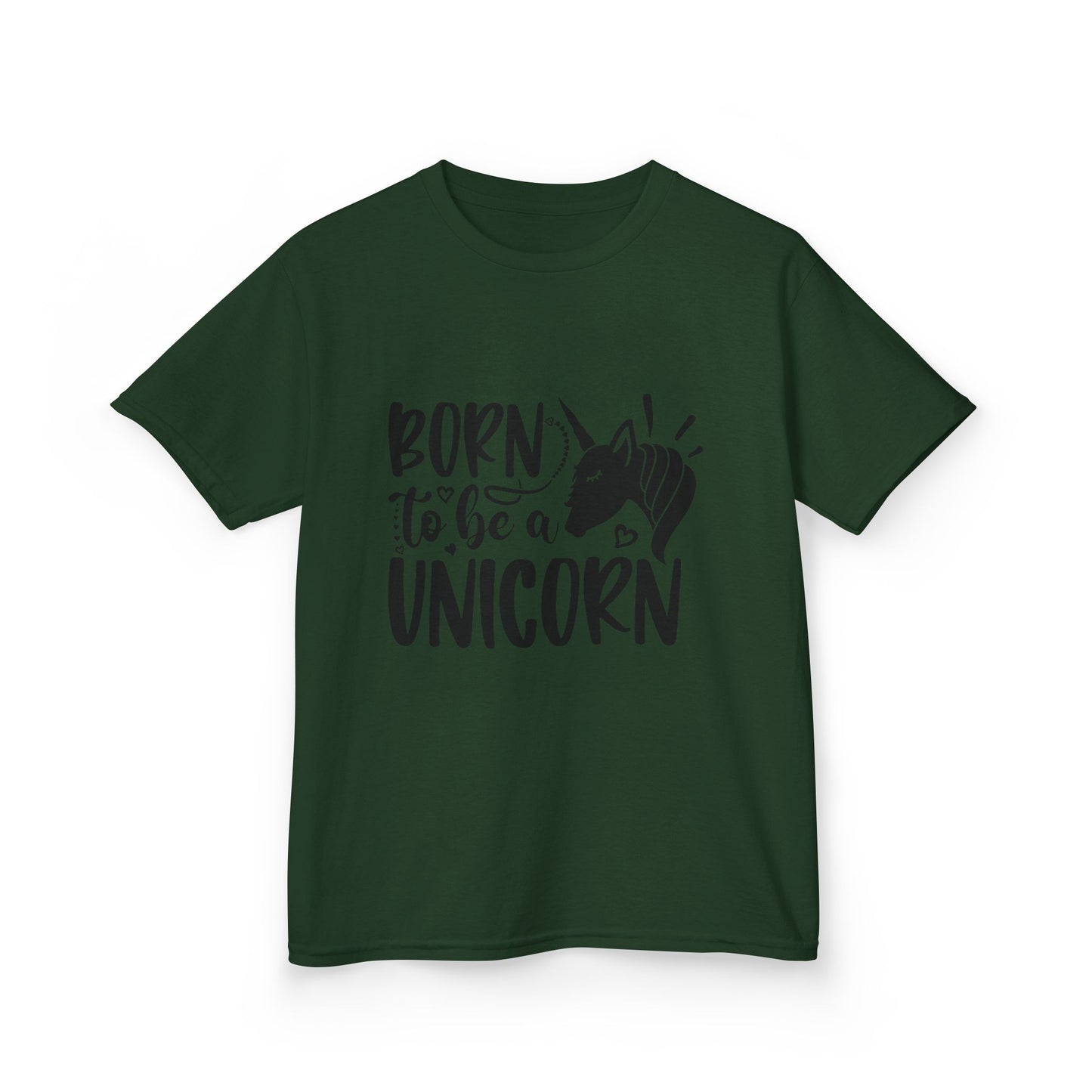 Kids Unicorn T-Shirt - "Born to Be a Unicorn" - Fun Cotton Tee for Boys & Girls