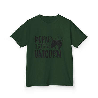 Kids Unicorn T-Shirt - "Born to Be a Unicorn" - Fun Cotton Tee for Boys & Girls
