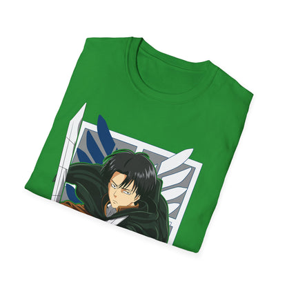 Anime-Inspired Unisex Softstyle T-Shirt, Casual Tee, Gift for Otaku, Geek Apparel, Perfect for Conventions, Everyday Wear, Birthday Gift